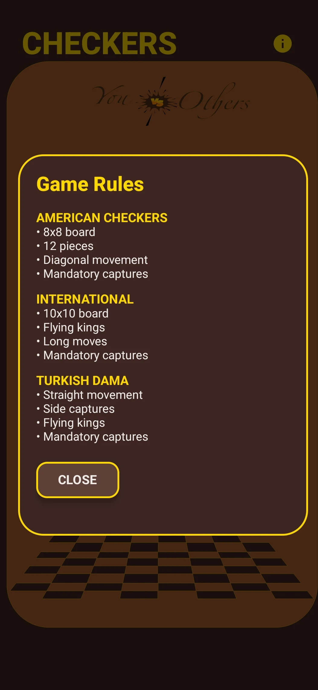 Checkers screenshot